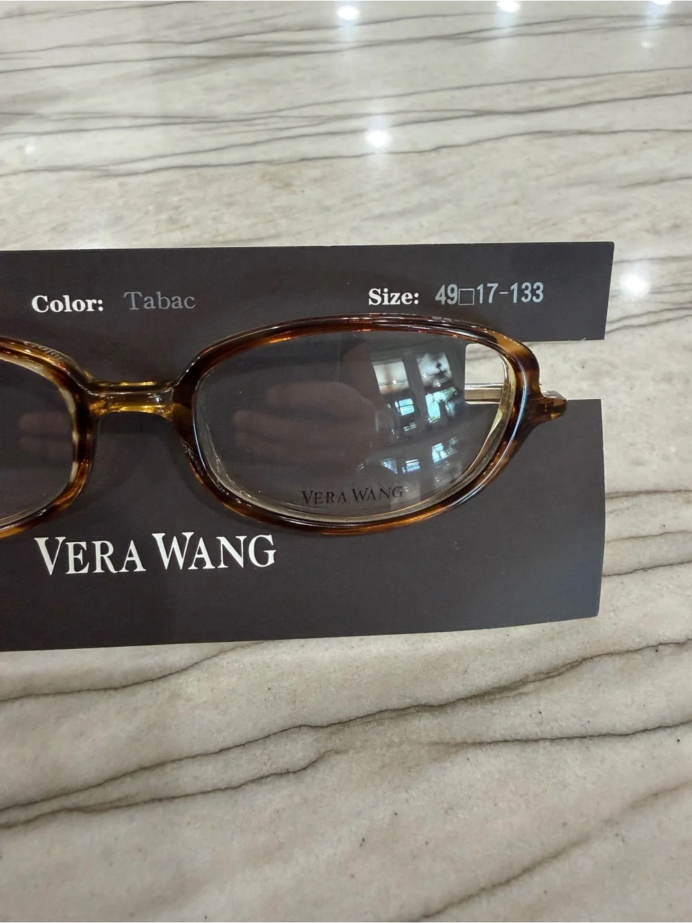 Vera Wang V40 Tabac Tortoise Eyeglasses Frames 49-17-133 NEW
